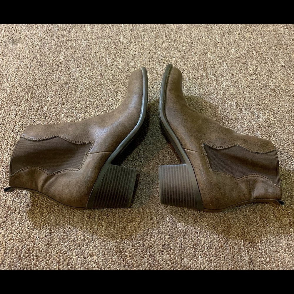 Brown booties